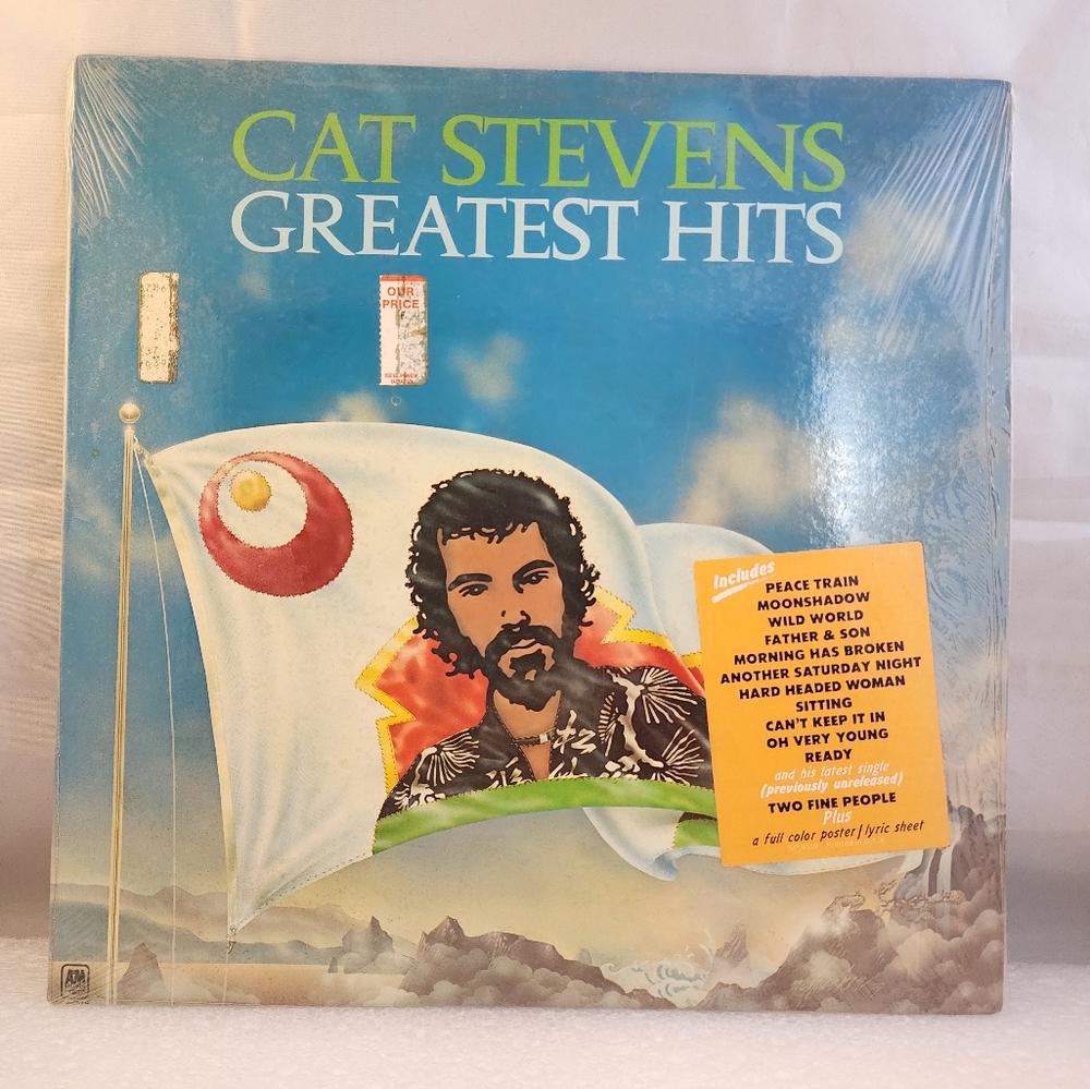 1975 Cat Steven's Greatest Hits Includes Full Color Poster Lyric Sheet